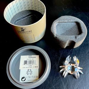 Swarovski crystal crab